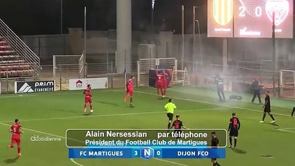 Réaction du président du club Alain Nersessian