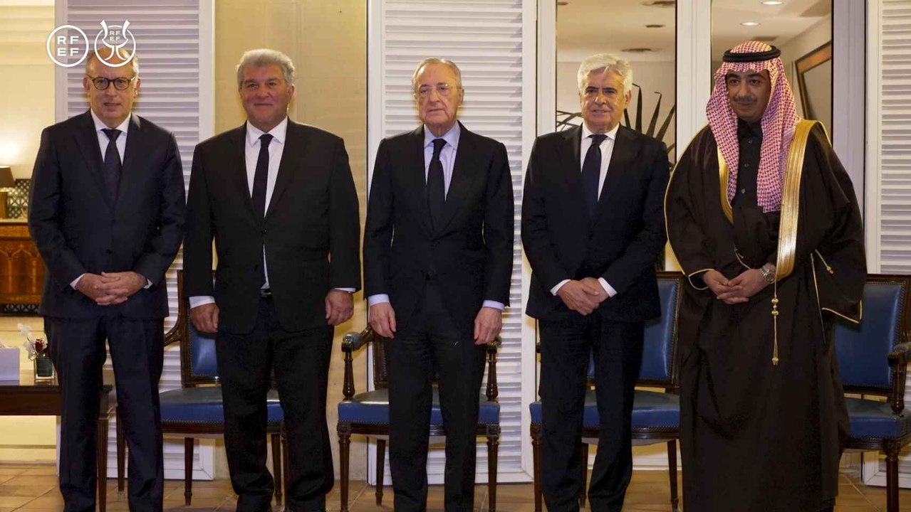 Recepción en la Embajada de España en Arabia Saudí durante la Supercopa de España