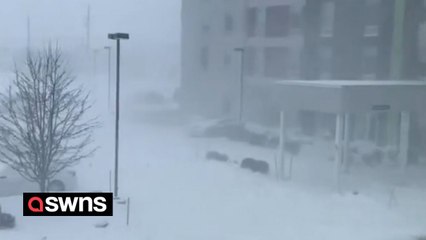 Video shows severe snow conditions in Buffalo, New York