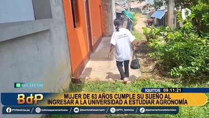 ¡Adulta mayor cumple su sueño! Ingresa a universidad nacional para estudiar Agronomía a sus 63 años