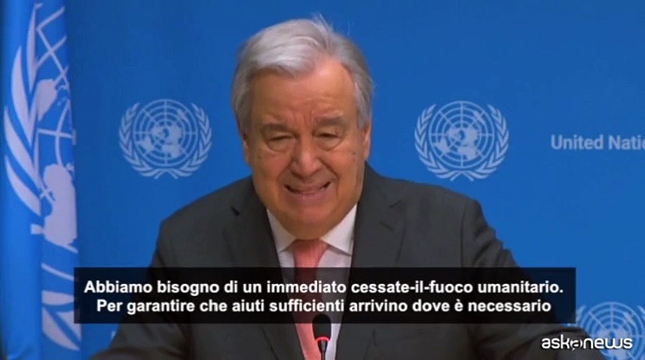 Medio Oriente, Guterres (Onu): necessario un immediato cessate-il-fuoco umanitario