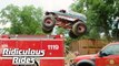 10,000lb Monster Truck Attempts Stunt | Ridiculous Rides