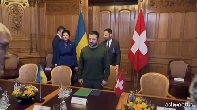 Ucraina, Zelensky in Svizzera: impegni a Berna, poi Davos