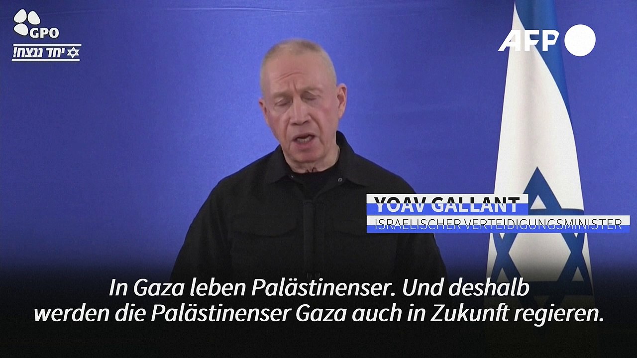 Israel: Palästinenser werden Gazastreifen 'in Zukunft regieren'
