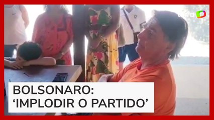 'Vai implodir o partido', diz Bolsonaro após presidente do PL elogiar Lula