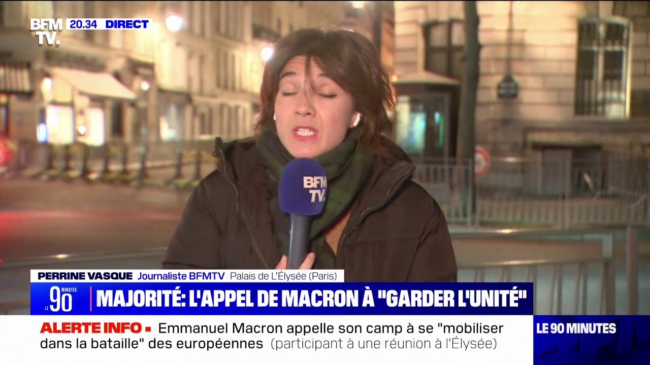Emmanuel Macron appelle la majorité présidentielle à "garder son unité" et  à se "mobiliser dans la bataille" des élections européennes