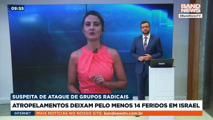 Atropelamentos deixam ao menos 14 feridos em Israel | BandNews TV