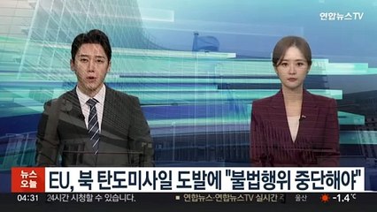 EU, 북 탄도미사일 도발에 "불법행위 중단해야"