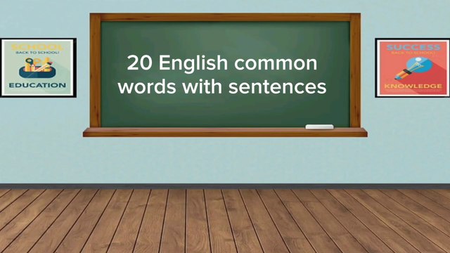 Learn English words with sentences