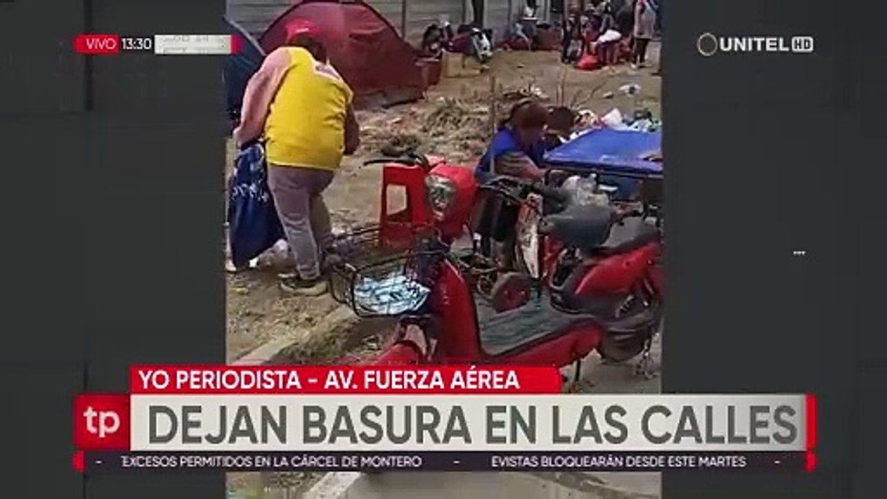 Cochabamba: Denuncian que la avenida Fuerza Aérea está repleta de basura que dejan postulantes al ejercito