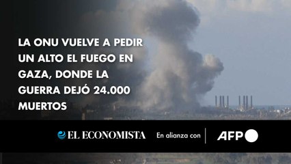 La ONU vuelve a pedir un alto el fuego en Gaza, donde la guerra dejó 24.000 muertos