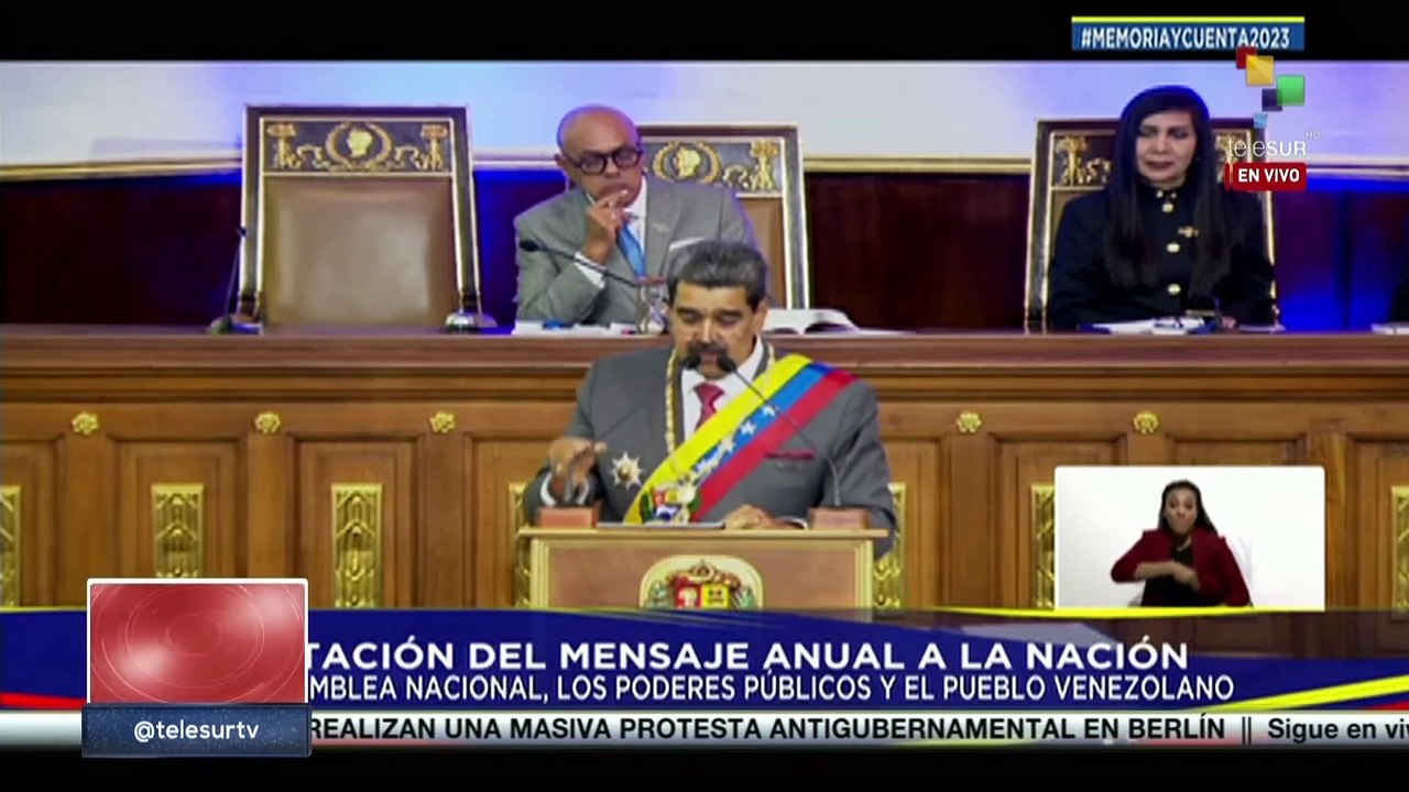 Pdte. de Venezuela, Nicolás Maduro, ofreció su mensaje anual ante el Parlamento