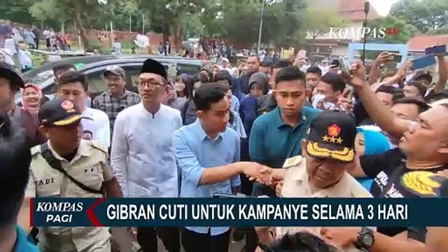 Kampanye Pilpres, Gibran Rakabuming Raka Ambil Cuti 3 Hari