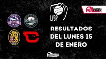 LVBP: Resultados del lunes, 15 de enero.