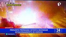 San Miguel: pirómano que incendió árbol de Navidad intentó prender en llamas un edificio