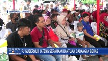 Penyerahan Bantuan Pangan Cadangan Beras Pemerintah Jawa Tengah