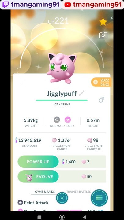 Pokémon GO-Evolving Shiny Jigglypuff