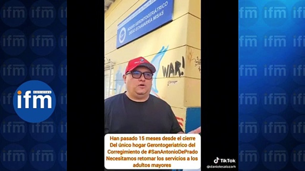 Cierre del centro de atención al adulto mayor en San Antonio De Prado