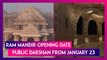 Ayodhya Ram Mandir Opening Date: Ram Temple To Open For Public Darshan From January 23