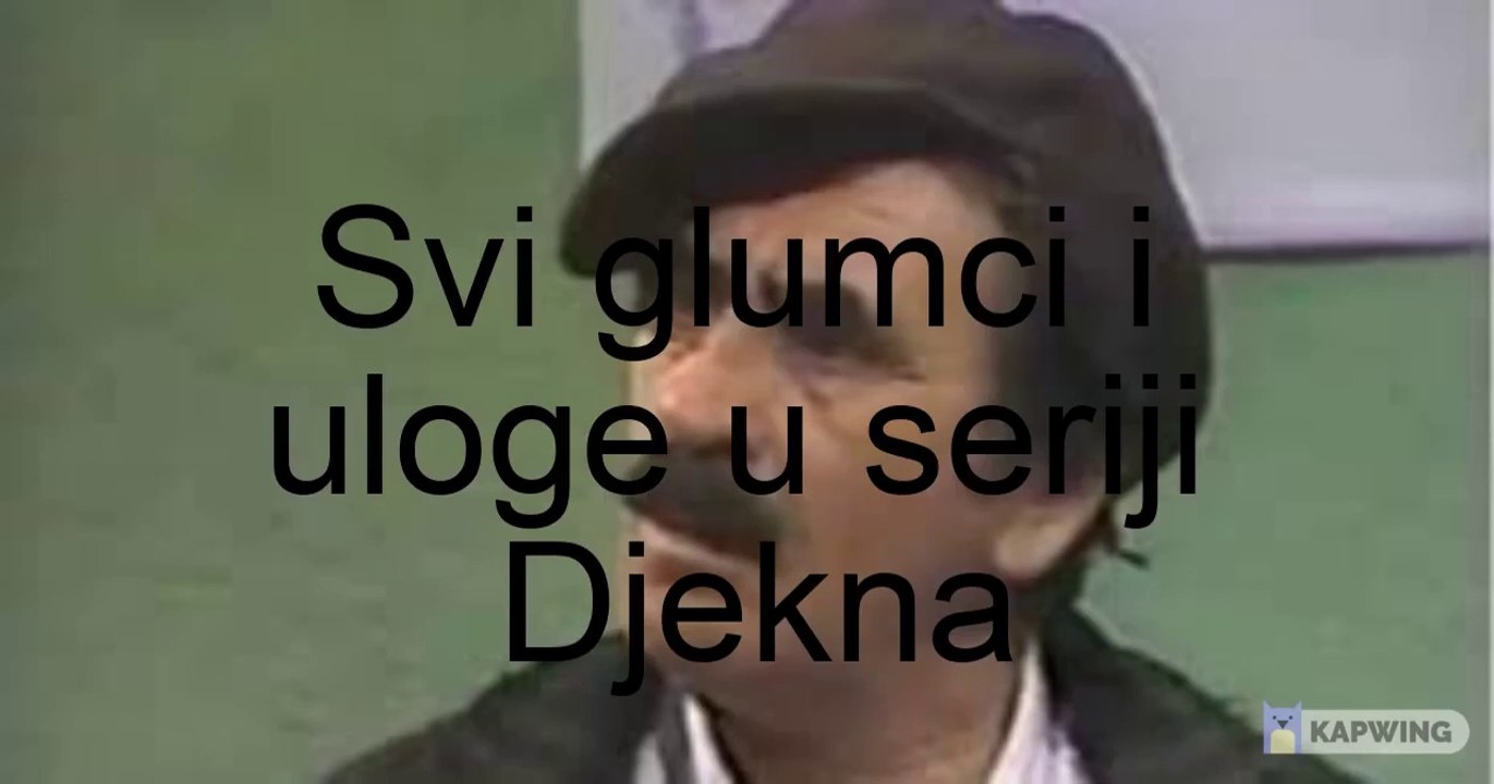 Đekna još nije umrla, a ka’ će ne znamo - svi glumci i uloge u seriji