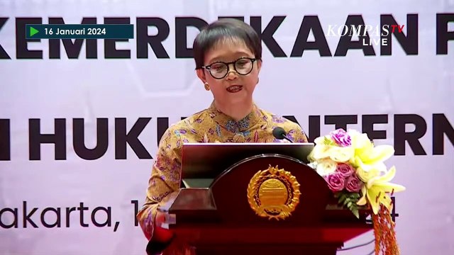 [FULL] Pidato Menlu RI Retno Marsudi Buka Diskusi Pakar Upaya Mendukung Kemerdekaan Palestina