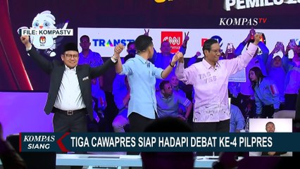 Persiapan Cak Imin, Gibran dan Mahfud MD Jelang Debat Ke-4 Pilpres