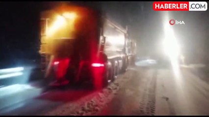 Antalya-Konya karayolunda ulaşıma 'kar' engeli