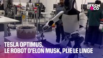 Tesla Optimus, le robot d’Elon Musk, plie le linge