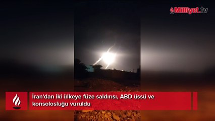 Gazze'deki savaşta son dakika... İran saldırdı! Füze yağmurunu iki ülkedeki patlamalar izledi
