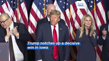 Download Video: Former US President Donald Trump wins landslide Iowa caucuses victory