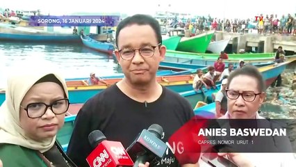 Respons Anies Saat Diteriaki 'Prabowo' Kala Berkampanye di Sorong