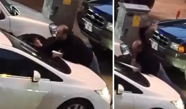 Eski sevgili trafikte dehşet saçtı! 'Bu kadar vicdansız olma' deyip aracın camını kırdı