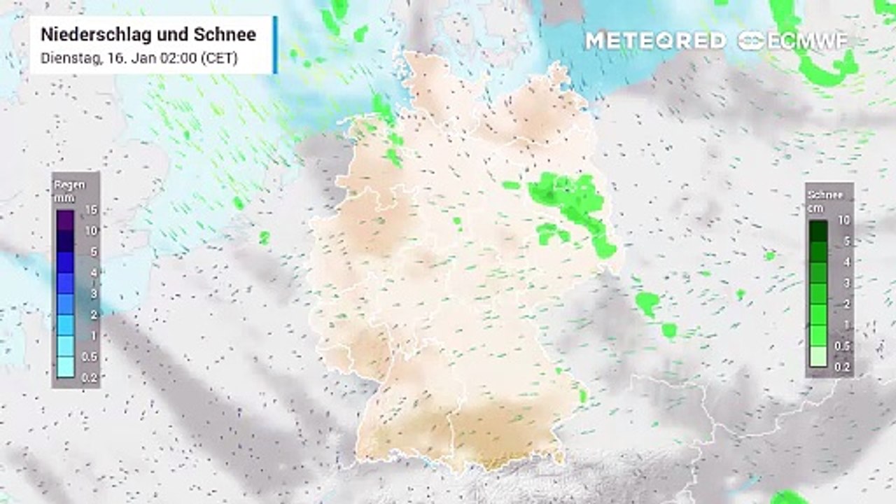 Scharfe Luftmassengrenze über Deutschland sorgt für Chaos: Starkschneefall und Eisregen!