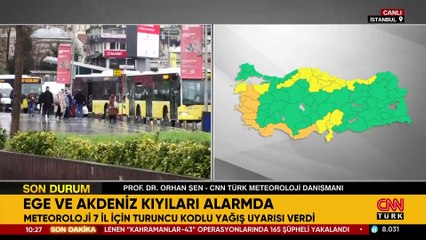 7 il için turuncu kodlu yağış uyarısı: Sel ve su baskınlarına dikkat!