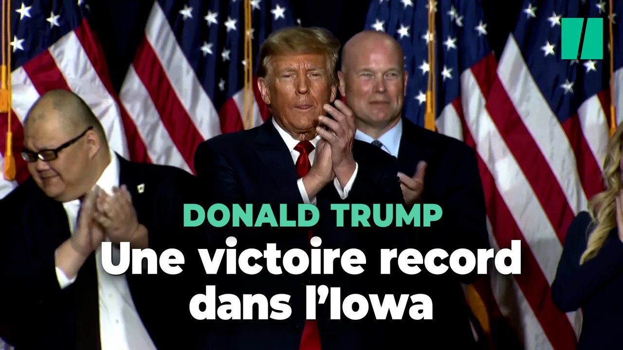 La victoire de Trump aux primaires de l'Iowa a été annoncée tellement tôt qu'il n'y avait personne pour la fêter