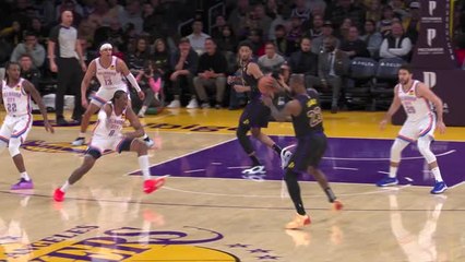 LeBron's silky one-touch pass sets up emphatic Wood dunk