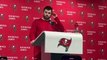 Buccaneers' Baker Mayfield Speaks to Media Following Playoff Win Against Eagles