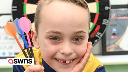 Darts-mad schoolboy tipped to be next Luke Littler after hitting his first 180 aged 7