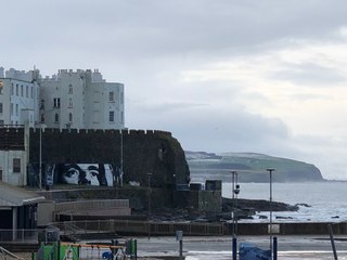 Snowy landscapes overlooking Portstewart Promenade