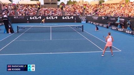 Emma Raducanu - Shelby Rogers - Les temps forts du match - Open d'Australie