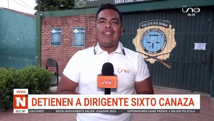 Detienen a dirigente Sixto Canaza