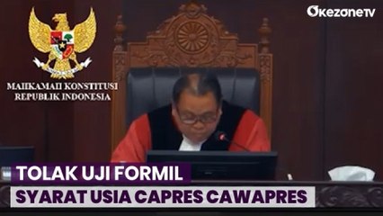 MK Tolak Uji Formil Syarat Usia Capres Cawapres yang Diajukan Denny Indrayana