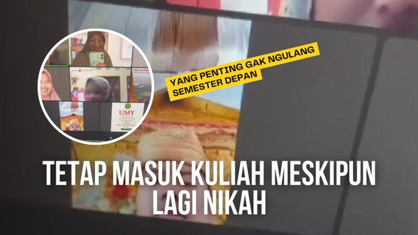 Tetap Masuk Kuliah Walaupun Sedang Nikah, Demi Tak Mengulang Semester Depan