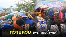 ว้าว ! บอดี้เพนต์ควาย ลวดลายสวยสะดุดตาที่รังสรรค์จากศิลปิน