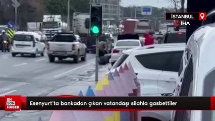 Esenyurt’ta bankadan çıkan vatandaşı silahla gasbettiler