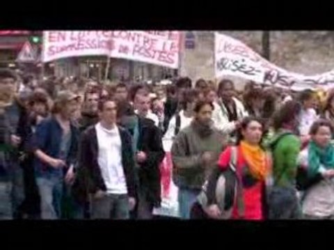 Manif 1er avril 2008 (profs, lycéens)