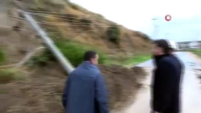 Antalya’da şiddetli yağış heyelana neden oldu