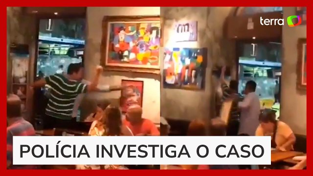 Homem destrói placa de Marielle e quadro com imagem de Lula em bar no RJ