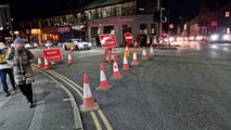 Road closures in Broomhill, Sheffield, following burst water main