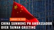 China summons Philippine ambassador after Marcos congratulates Taiwan’s Lai